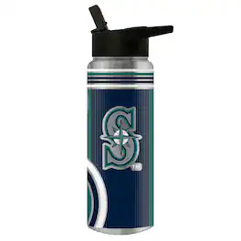Great American Products - Seattle Mariners 24oz. Cool Vibes Jr. Thirst Hydration Water Bottle - Multicolor