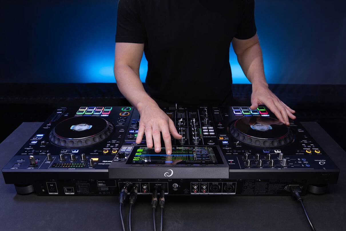 Angle. Pioneer DJ - Professional All-In-One DJ System with USB-C & WiFi Connetivity - Black.