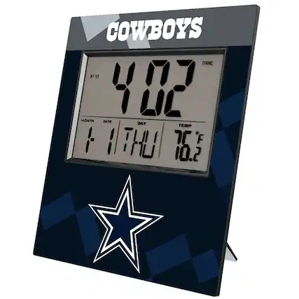 COWBOYS
TIME: 4:02 PM
MONTH: 1
DATE: 11
DAY: THU
TEMP: 76°F
HUMIDITY: 10.2