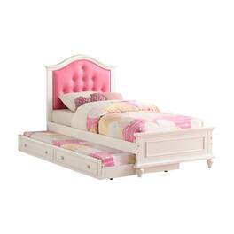 Manhattan Lane - Cherub Twin Size Bed With Trundle - Pink & White