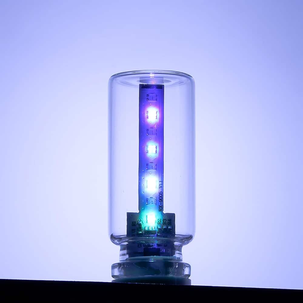 PARKER SLATER - USB Car Interior LED Ambient Light, Touch Control Dimmable Mood Lamp with 7 Color Modes, Portable Low Power Use - RGB