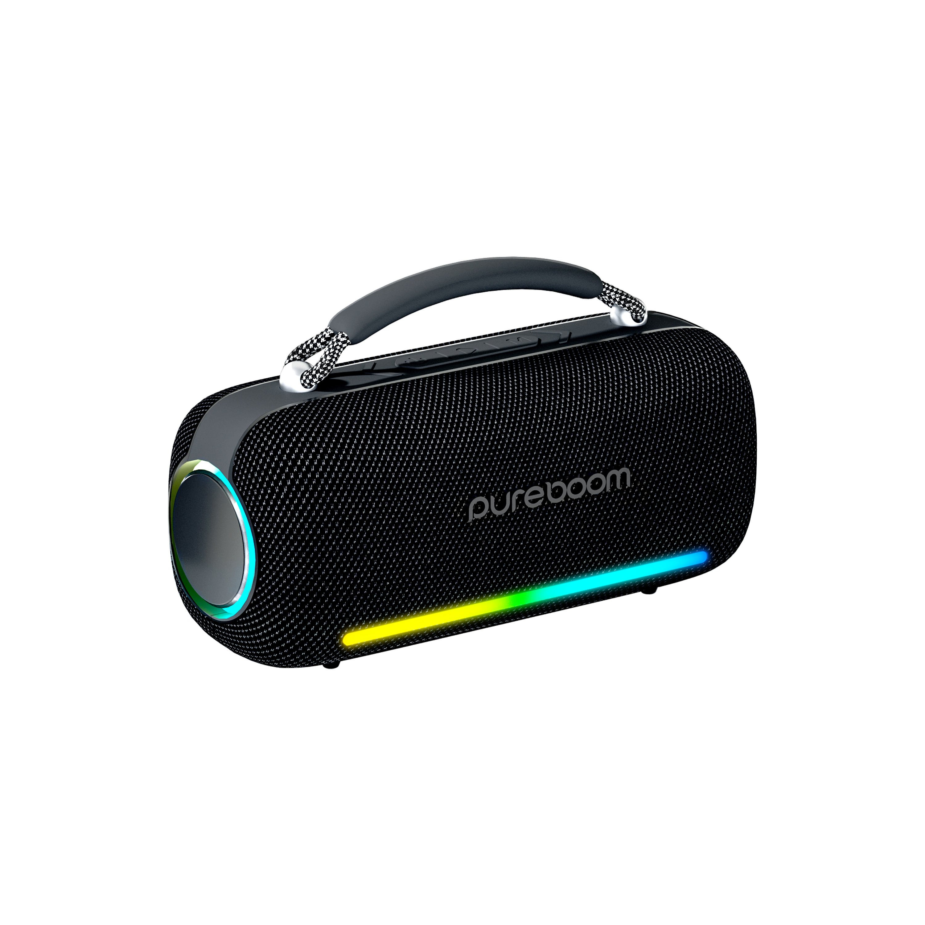 Alt View 1. PureBoom - MX Elite Portable Wireless Speaker - Black.