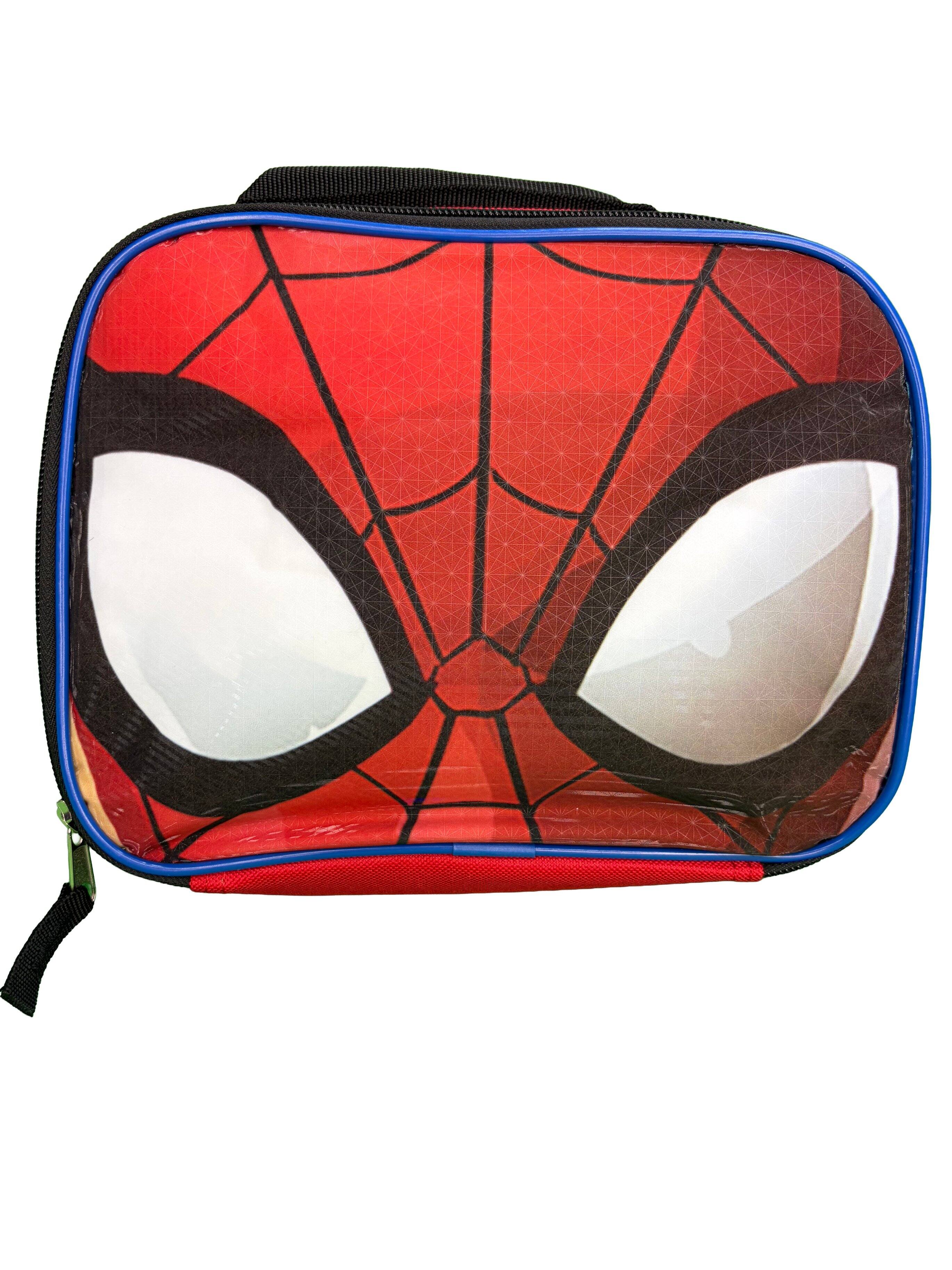 Alt View 5. Marvel - Marvel Spider-Man with Venom Spider-Man 16" Shoulder Backpack for School with Rectangular Lunch Bag - Blue.
