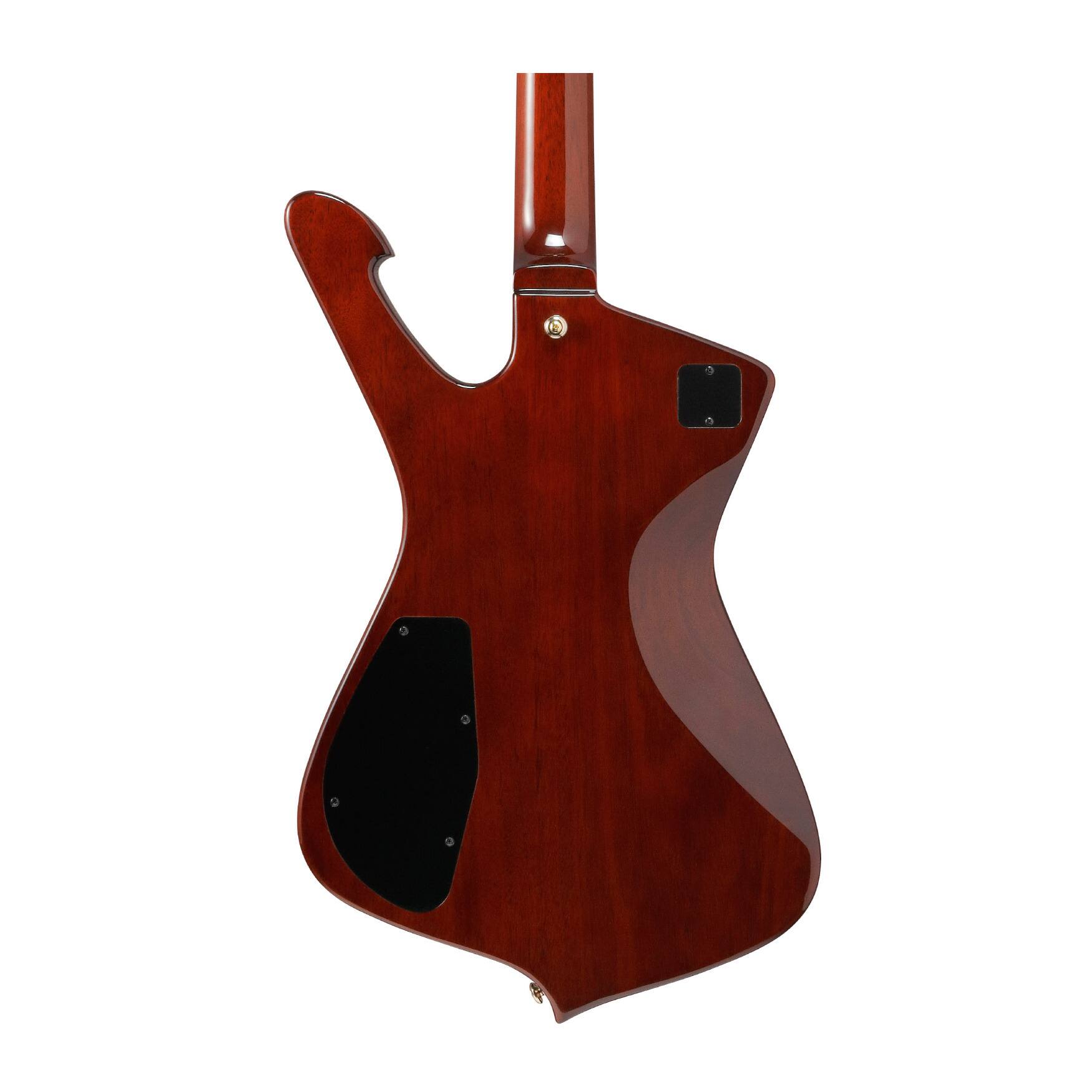 Back. Ibanez - Ibanez IC420FMTBG Iceman 6str Electric Guitar w/Bag - Transparent Blue Gradation.