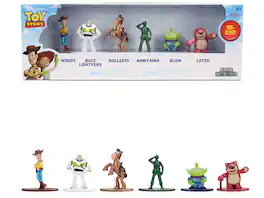 Set of 6 Diecast Figures "Toy Story" Movie Franchise "Nano Metalfigs" Series Diecast Models by Jada