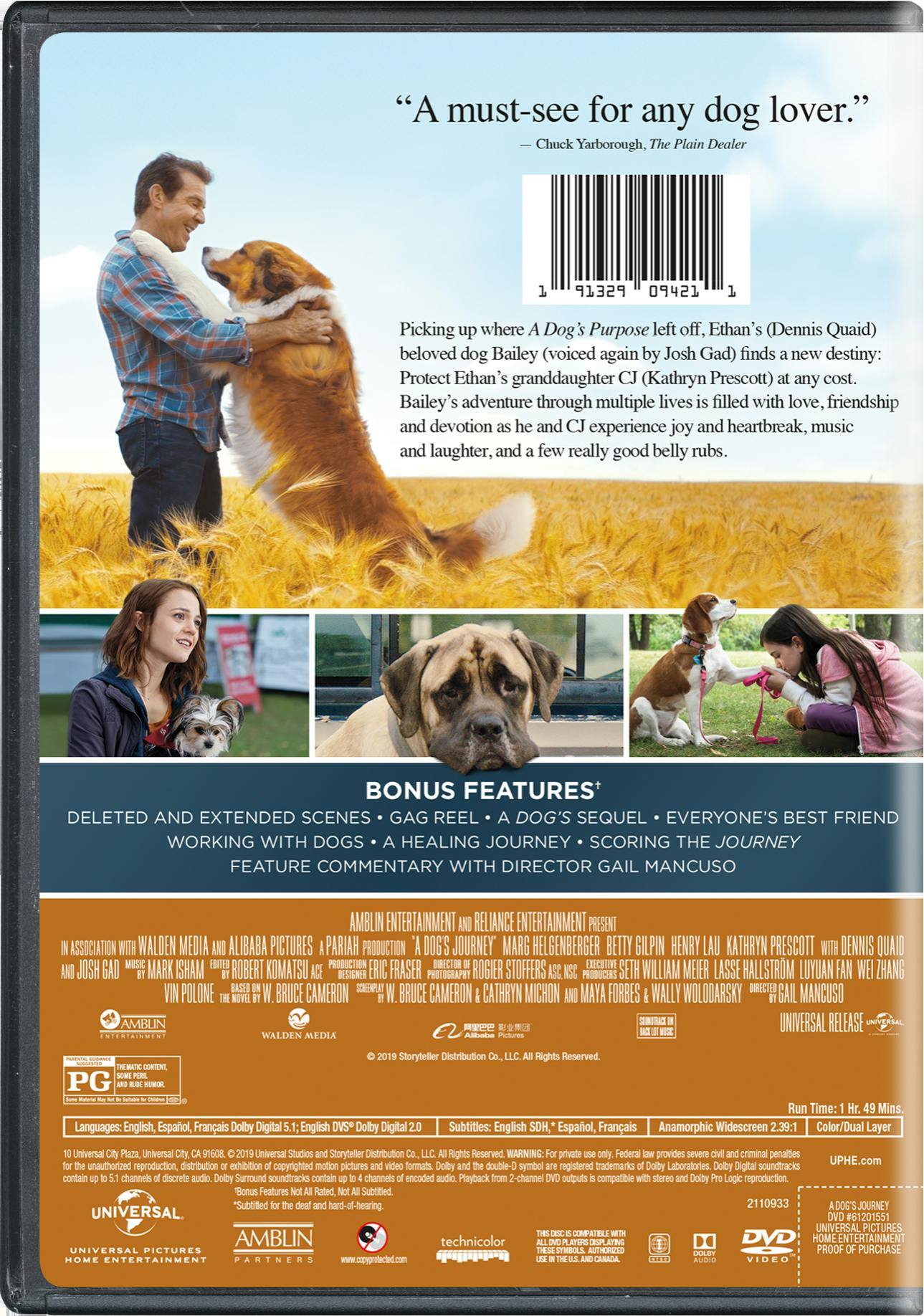 Angle. A Dog's Journey [DVD].