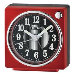 Seiko - 2.6" Fuji II Bedside Alarm Clock - Red