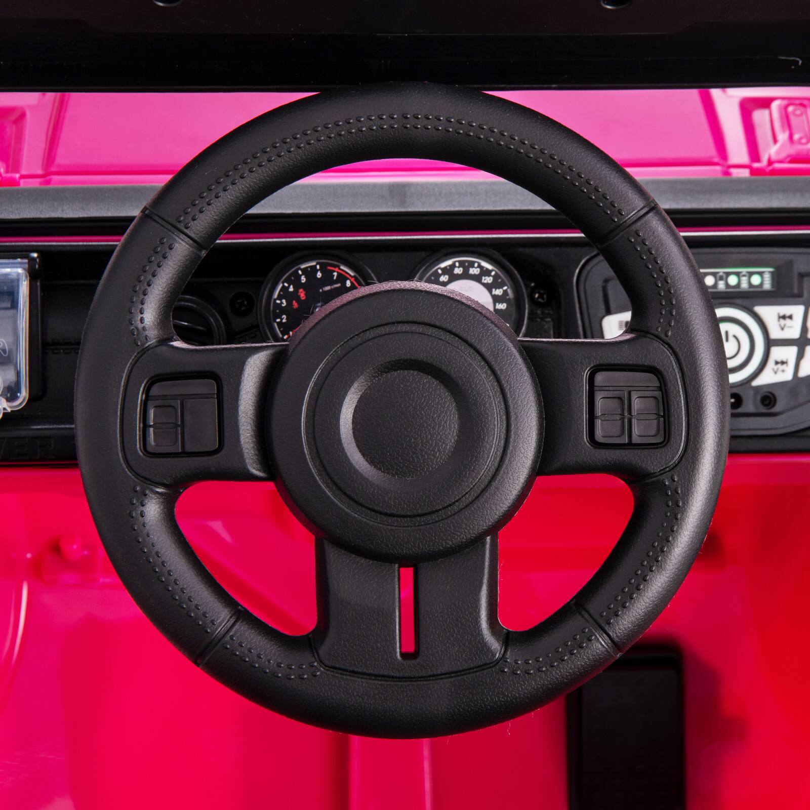 Alt View 1. SlickBlue - 12V Kids Electric Ride-On Truck with Remote Control and Music - Pink.