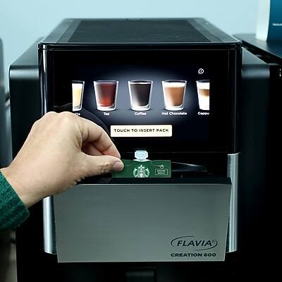 Flavia Creation 600

Touch to Insert Pack

Coffee
Hot Chocolate
Cappuccino

Flavia