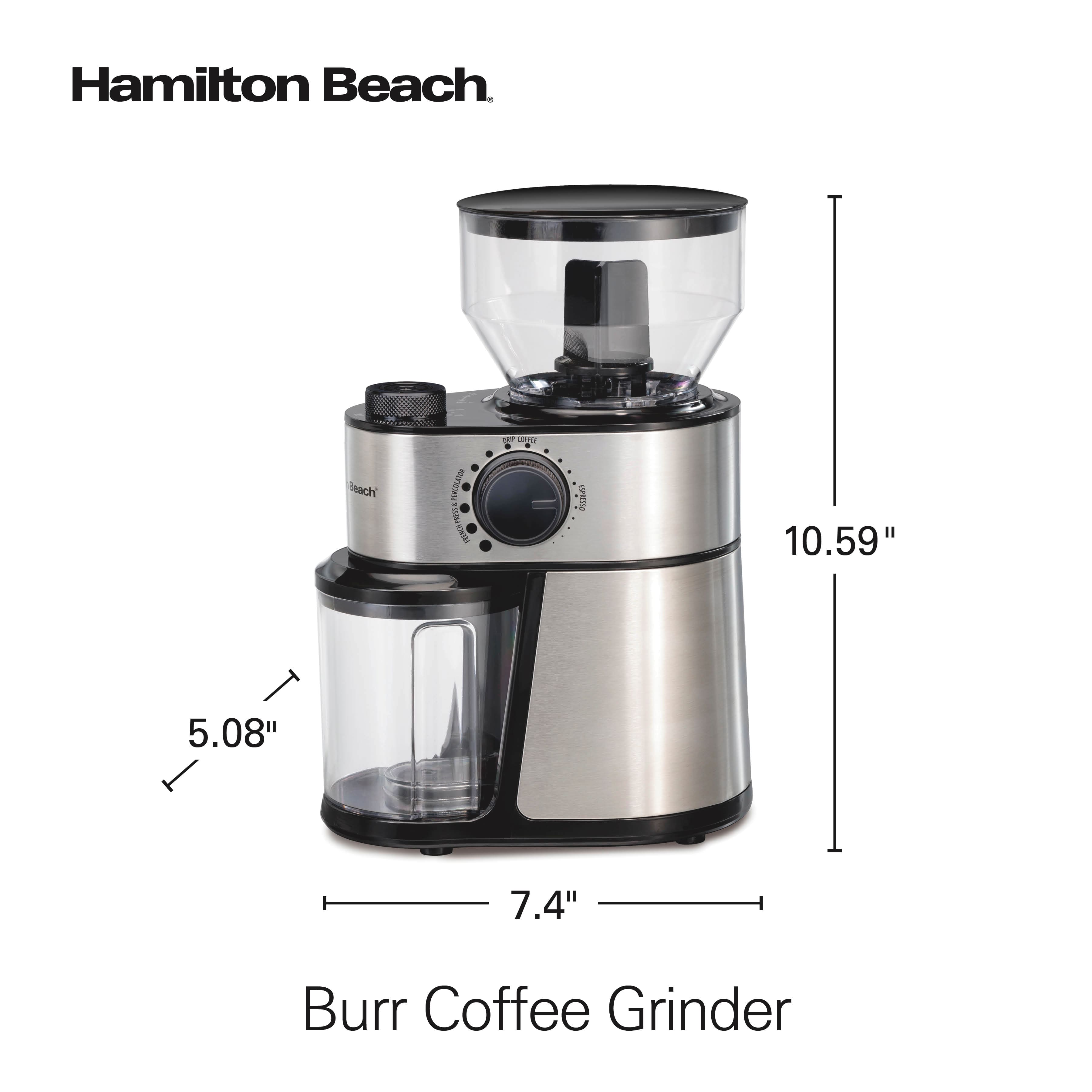 Hamilton Beach
Burr Coffee Grinder
10.59"
5.08"
7.4"