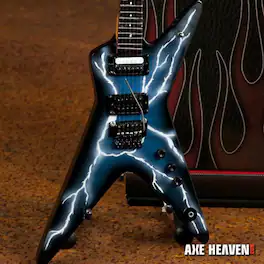 Axe Heaven - Dimebag Darrell - Dimebag Darrell Pantera Signature Lightning Bolt Mini Guitar Replica - Collectibles - Multicolor