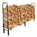 Alt View 12. Nature Spring - 8-Foot Firewood Log Rack with Cover - Black.