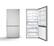 Alt View 11. Bertazzoni - 17.1 Cu. Ft. Bottom-Freezer Refrigerator - Stainless Steel.