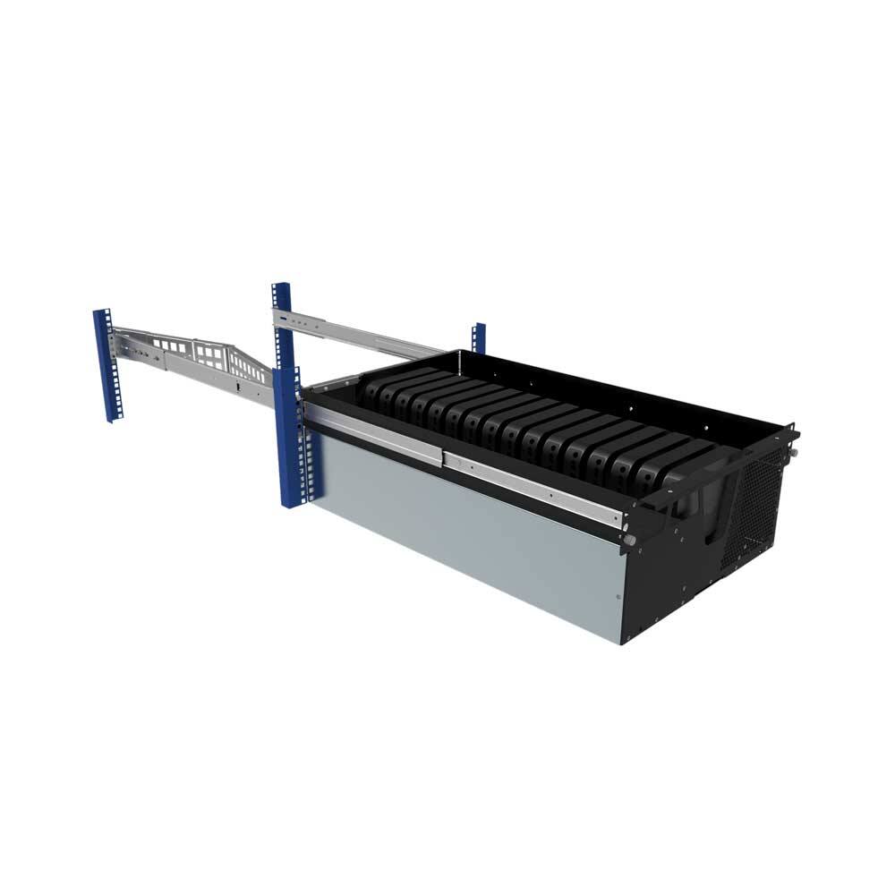 Alt View 4. RackSolutions - RackSolutions 5U HyperShelf for 16 Apple Mac Mini (2010-2023) - Black.