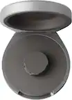 Front. Oura - Oura Ring 5 Official Charging Case - Size 12 - Up to a month of battery life - USB-C Cord Compatible - Black.
