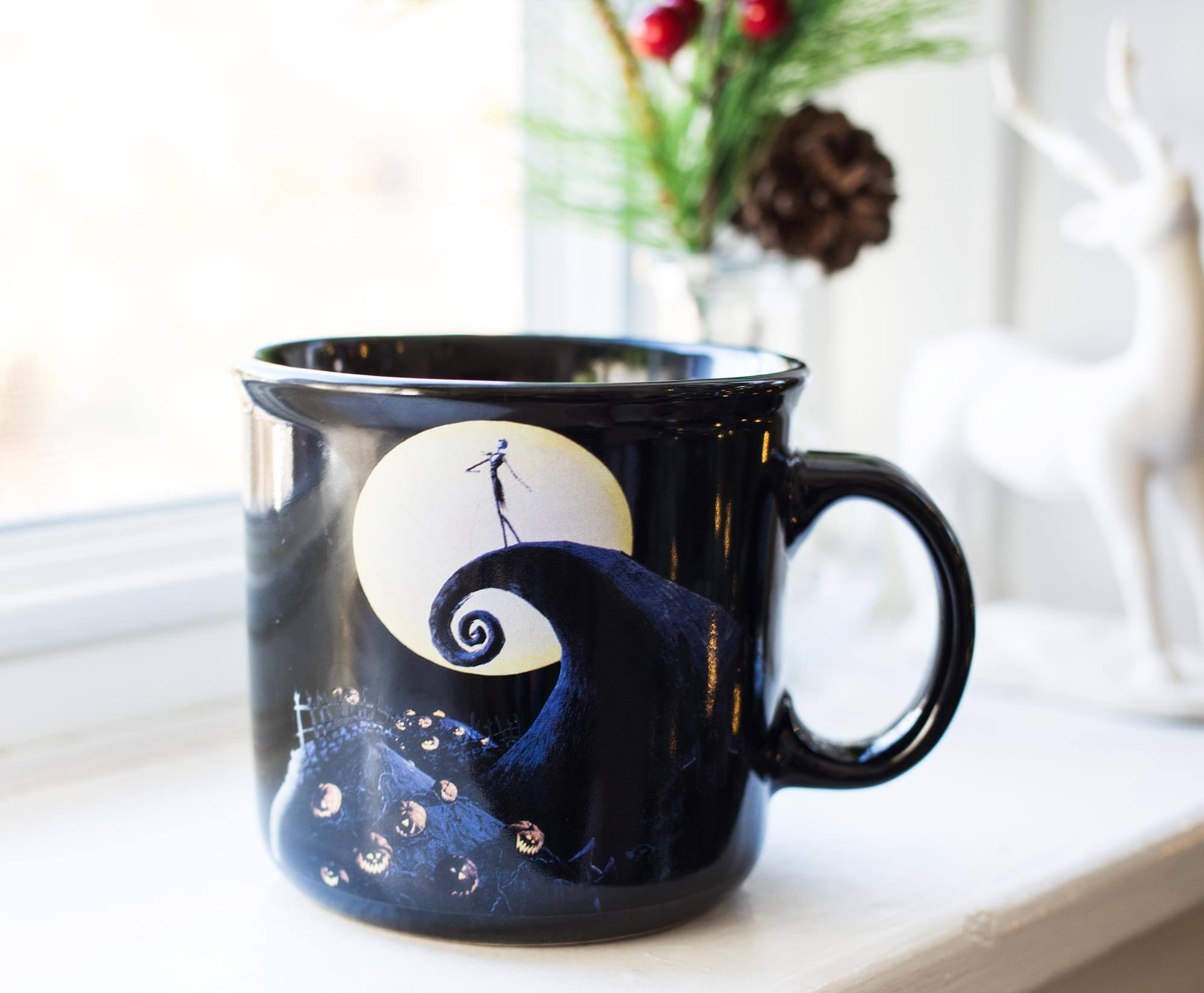 Alt View 2. Disney - The Nightmare Before Christmas Jack Skellington Camper Mug | Holds 20 Ounces - Black.