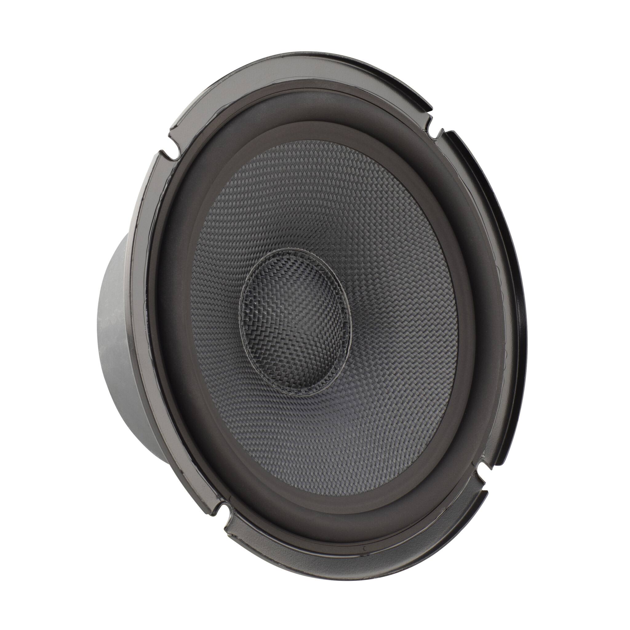 Angle. Pioneer - 6-1/2" 2-way, 330 W Max Power, Twaron Dual Layer Cone, 29mm Aluminum Alloy Dome Tweeter - Component Speakers (pair) - Black.