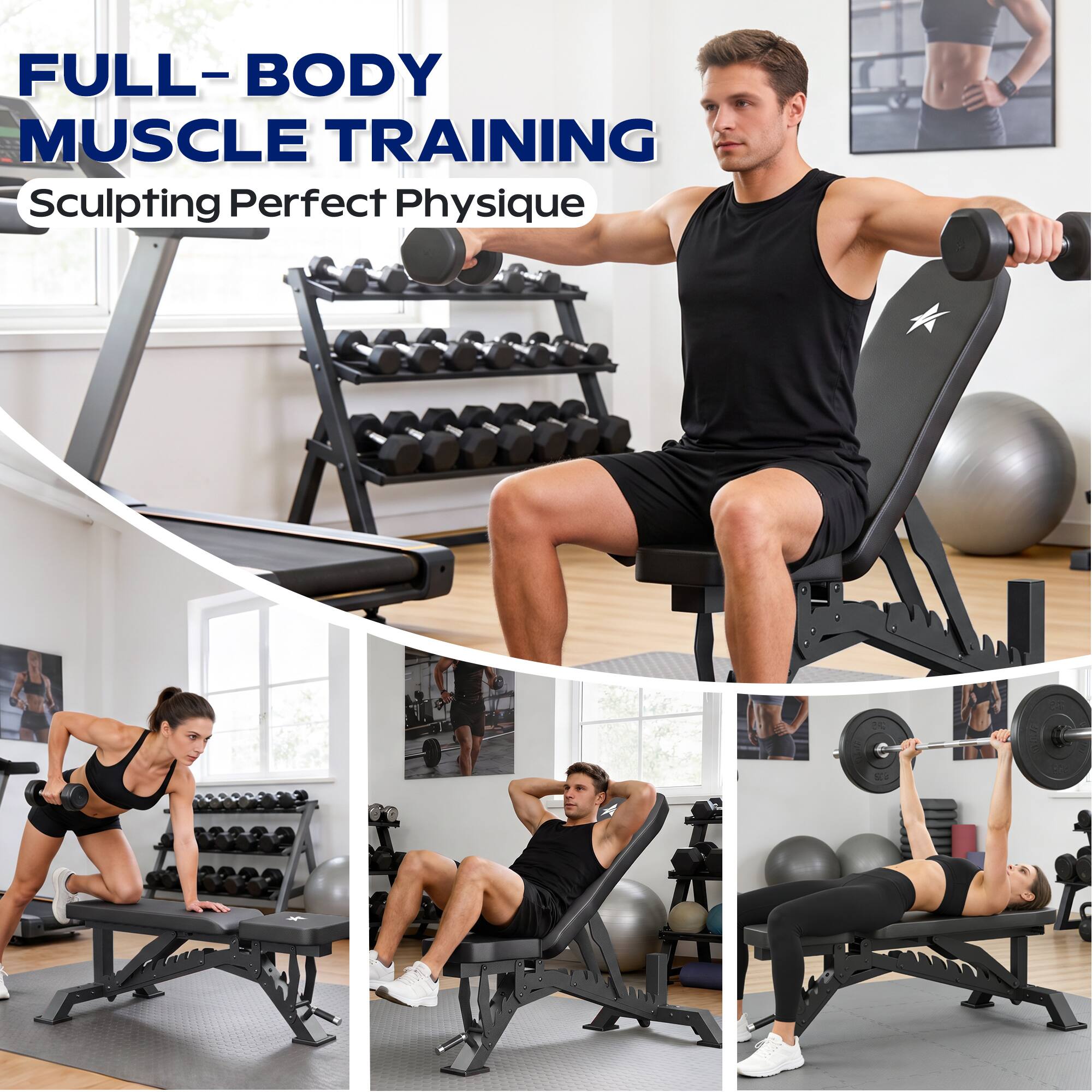 FULL-BODY MUSCLE TRAINING  
Sculpting Perfect Physique