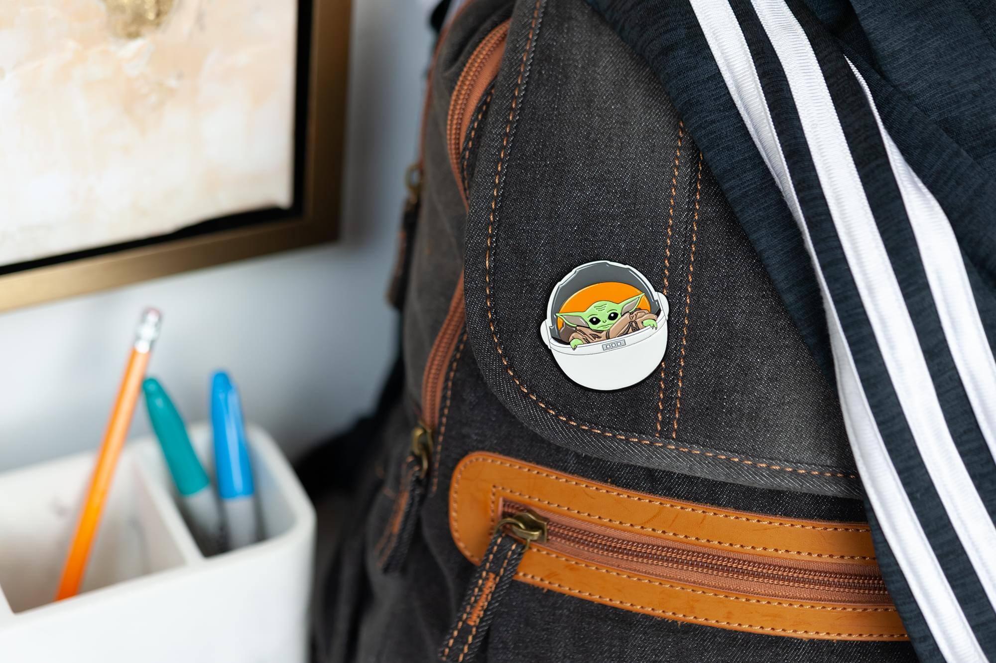 Alt View 10. SalesOne LLC - Star Wars: The Mandalorian The Child Collector Pin | Baby Yoda In Carriage - Green.