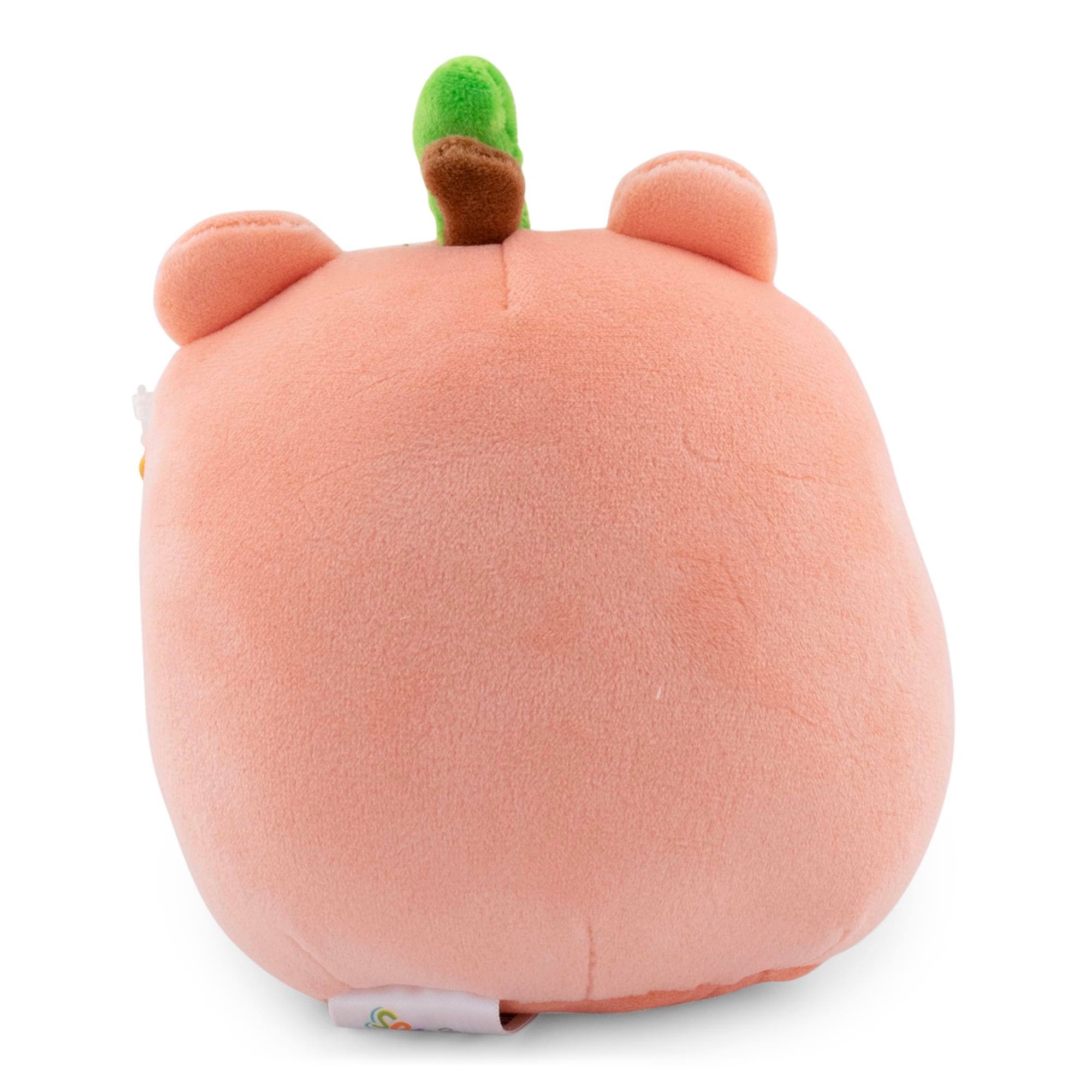 Alt View 2. Kellytoy - Squishmallows Fruit Hybrid Squad 5 Inch Plush | Fatima The Peach Frog - Peach.