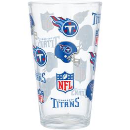 The Memory Company - Tennessee Titans 16oz. Allover Print Pint Glass - Multicolor