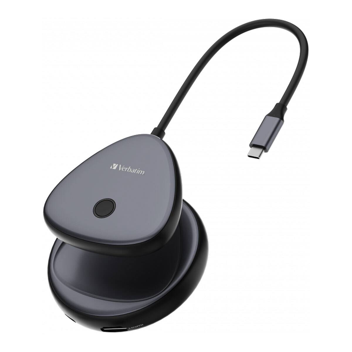 Front. Verbatim - Verbatim WDA-02 Share My Screen 4K USB-C Wireless Display Adapter with Hub.