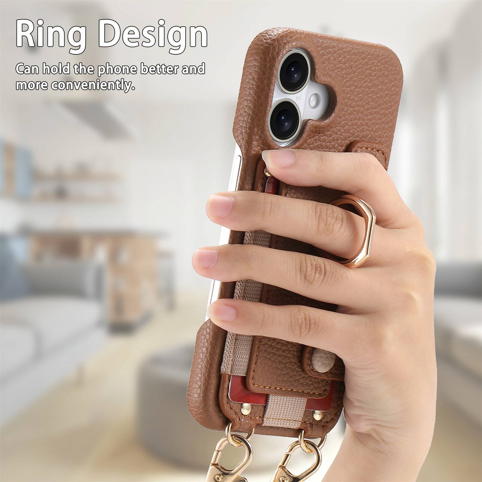 Ring Design  
Can hold the phone better and more conveniently.