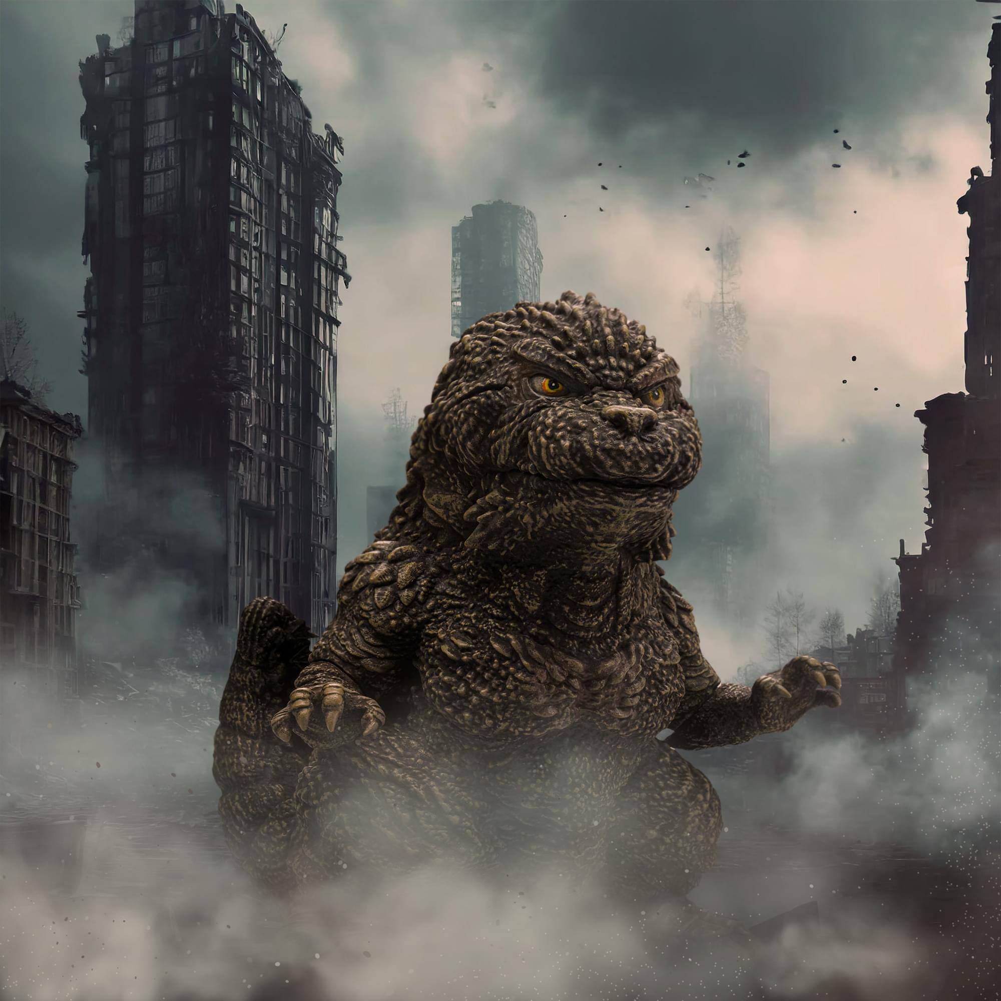 Alt View 4. Banpresto - Godzilla Minus One Enshrined Monsters Figure | Version B Brown - Brown.