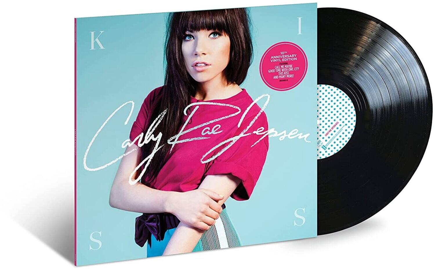 KISSS

Carly Rae Jepsen

10th Anniversary Vinyl Edition

Call Me Maybe  
Time With Owl City  
This Kiss  
And Many More!

10th Anniversary Vinyl Edition  
Call Me Maybe  
Time With Owl City  
This Kiss  
And Many More!