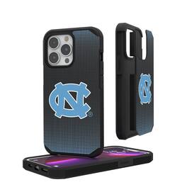 Keyscaper - NCAA - North Carolina Tar Heels Linen Logo iPhone Rugged Case - 14 - Black