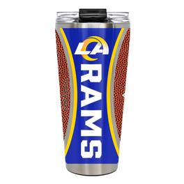 Great American Products - Los Angeles Rams 32oz. Big Slim Game Ball Travel Tumbler - Brown