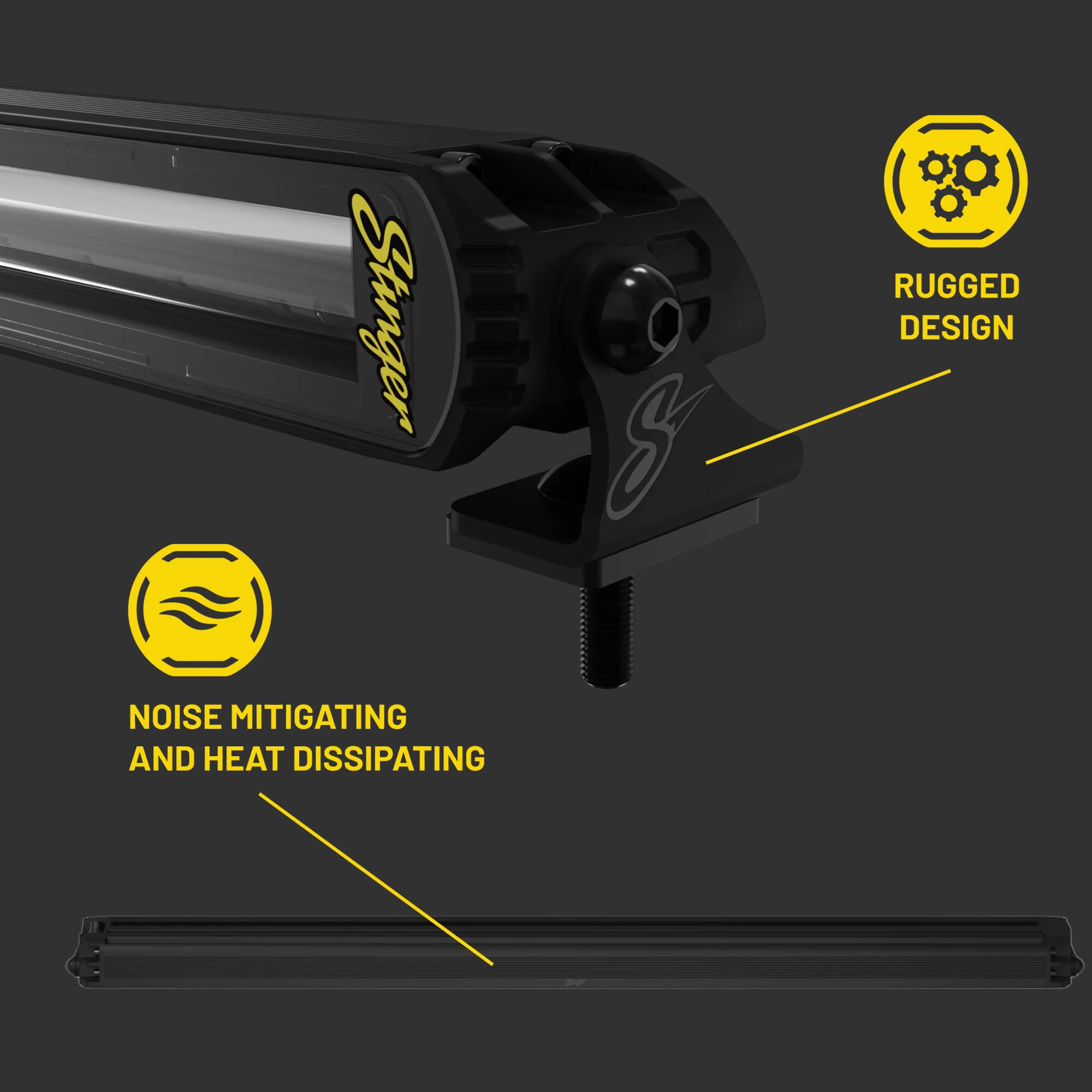 Stinger 8 RUGGED DESIGN NOISE MITIGATING AND HEAT DISSIPATING