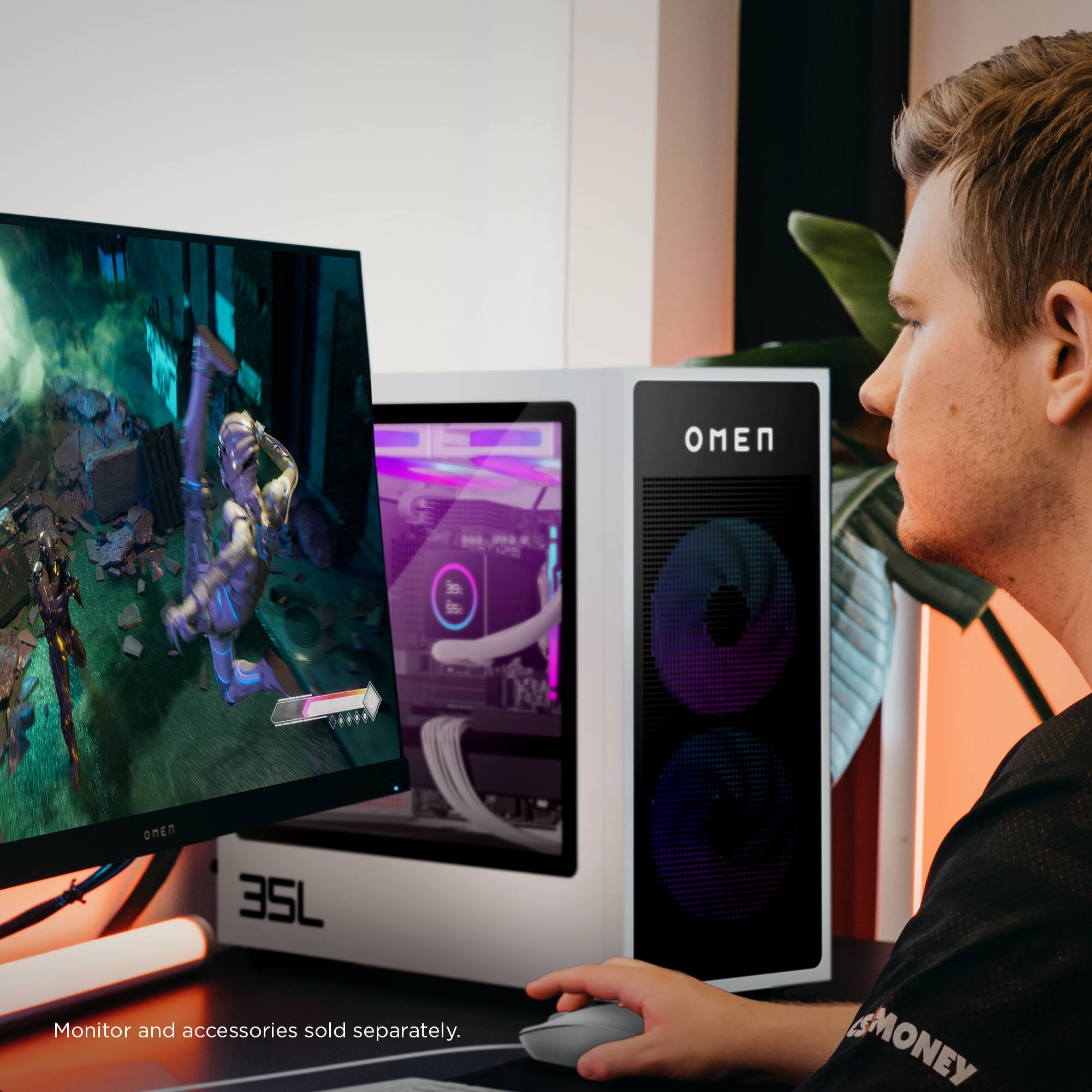 OMEN 35L Monitor and accessories sold separately. OMEN OO MONEY