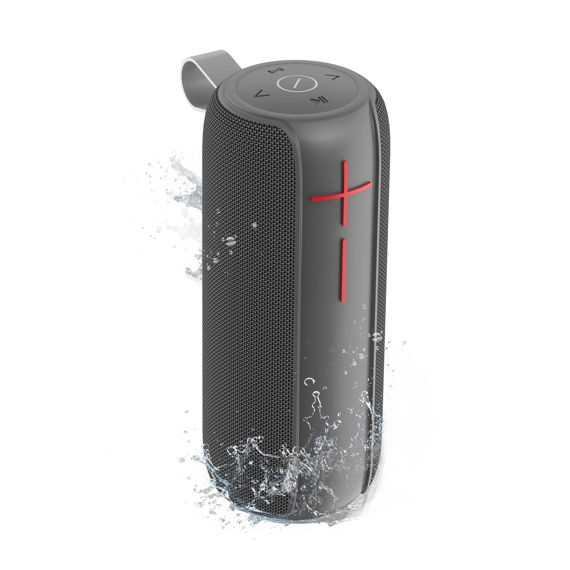 Angle. Compaq - Compaq Portable 20W Bluetooth speaker - Black.