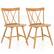 Alt View 6. Costway - Dining Chairs Set of 2 Farmhouse Kitchen Chair with Rubber Wood Frame - Natural.