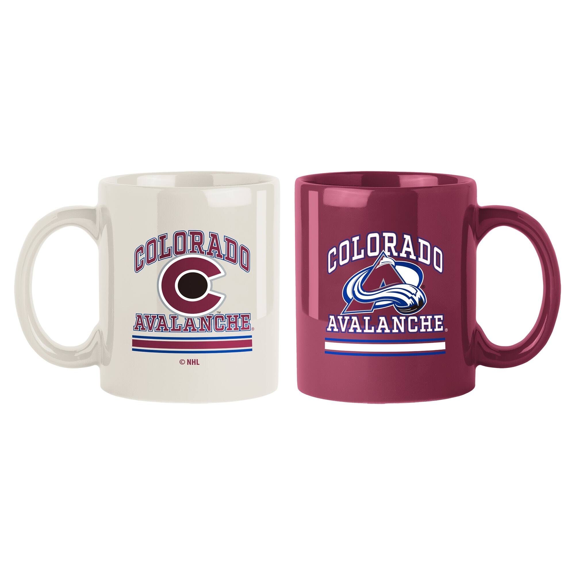 Logo Brands - Colorado Avalanche 15oz. Current & Throwback Mug Set - Multicolor price history on PriceWatchPro