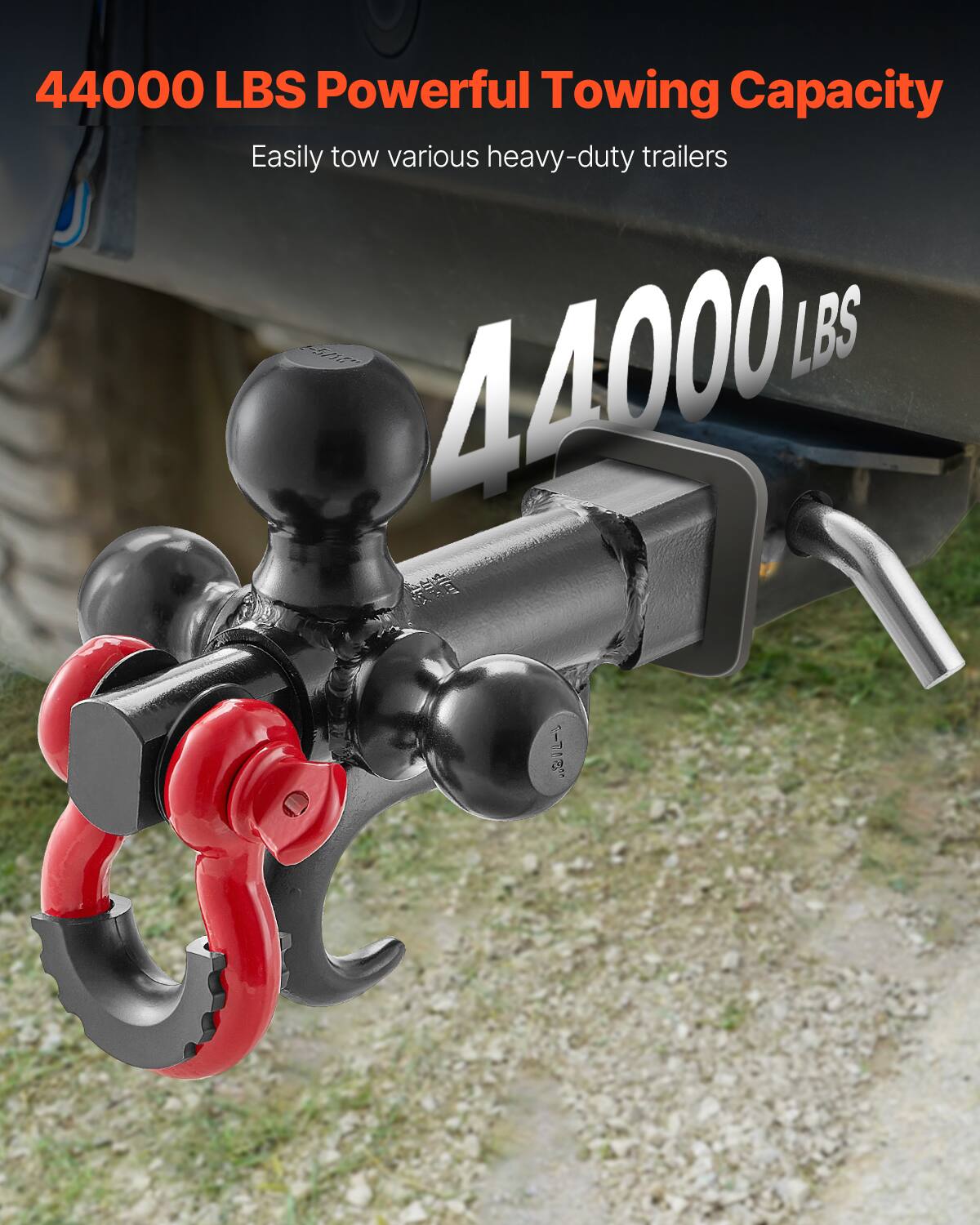 44000 LBS Powerful Towing Capacity  
Easily tow various heavy-duty trailers  

44000 LBS