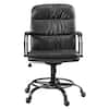 Front. Eureka Ergonomic - PU Leather Home Office Chair Ergonomic Desk Chair - Grey.