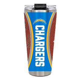 Great American Products - Los Angeles Chargers 32oz. Big Slim Game Ball Travel Tumbler - Brown