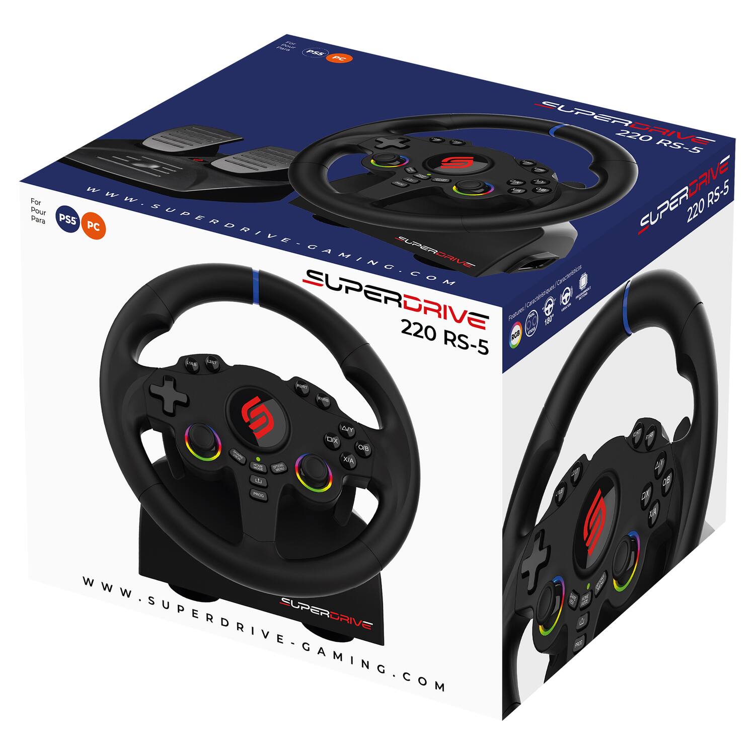 SUPERDRIVE 220 RS-5 Fox TOuE Para PS5 PC  
www.SUPERDRIVE.GAMING.COM  
SVIAGASGJP 220 RS-5  
GAMING UAERORU COM  
SUPERDRIVE  
Autume DeFam  
@1 6 5 220 RS-5  
2 E + S LY OFK  
KIA s dE a -  
SUPERDRIVE  
www.SUPERDRIVE-GAMING.COM