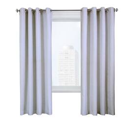 Commonwealth Home Fashions - Commonwealth Lindsey Back Tab Curtain Panel - 52" x 84" - White