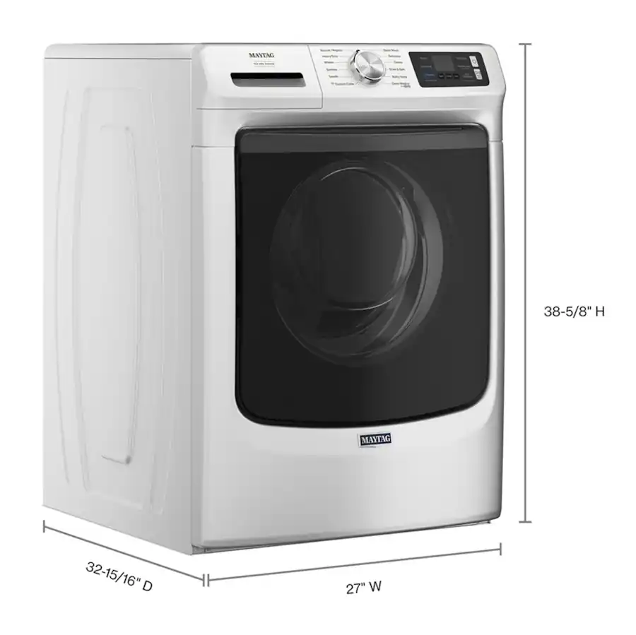 Maytag 5.0 Cu. Ft. High Efficiency Smart Front Load Washer with Steam ...