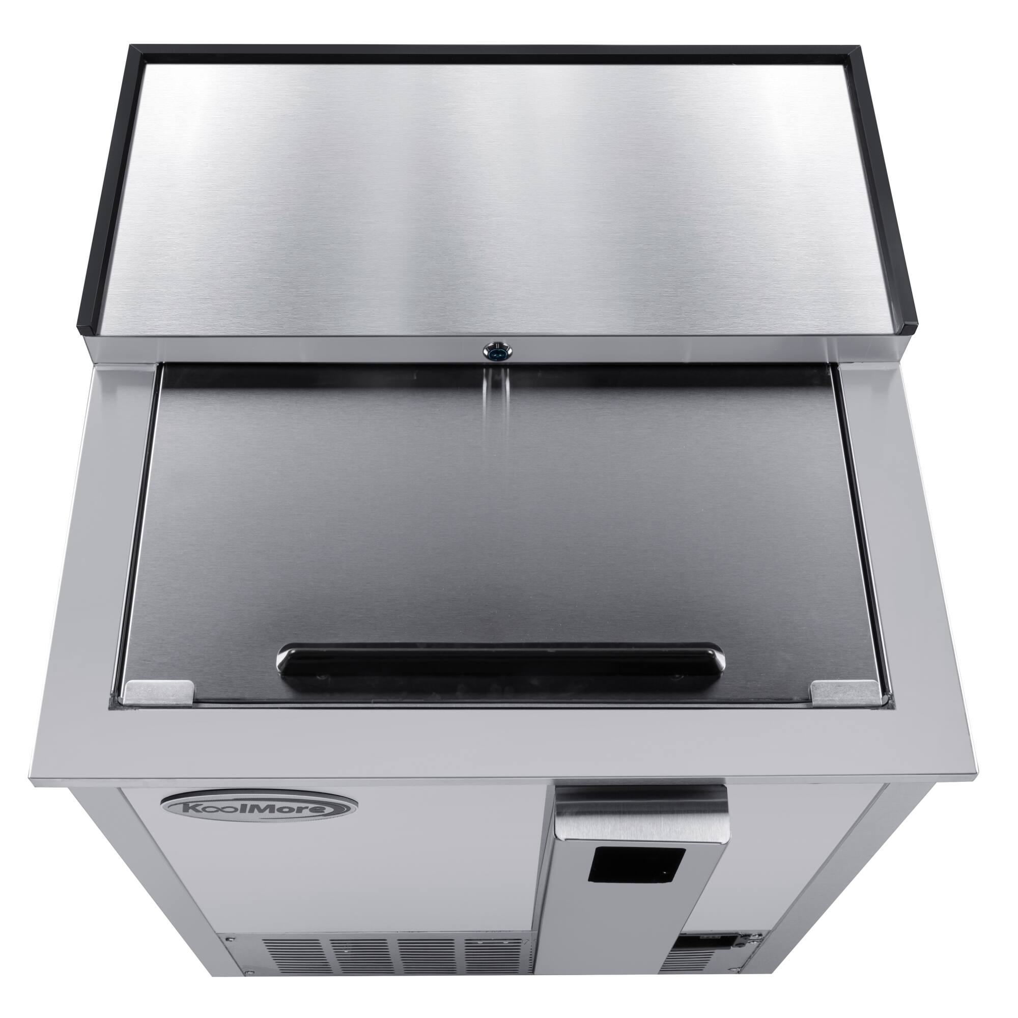 Alt View 5. Koolmore - 25 in. Commercial Bottle Cooler in Stainless-Steel with Built-In Opener, ETL Listed, 5 cu. ft. (KM-BOC25-SS) - Stainless steel.