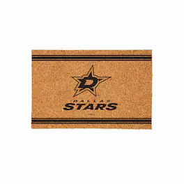 Evergreen Enterprises - Dallas Stars 24" x 36" Outdoor Monochrome Team Logo Coir Mat - Brown