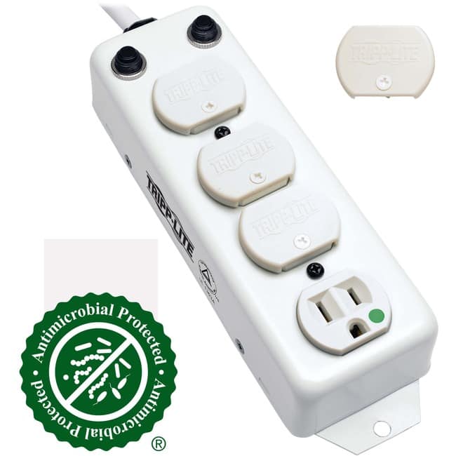 Eaton Tripp Lite Series Safe-IT UL 1363A Medical-Grade Power Strip for Patient-Care Vicinity, 4 Hospital-Grade Outlets - White price history on PriceWatchPro