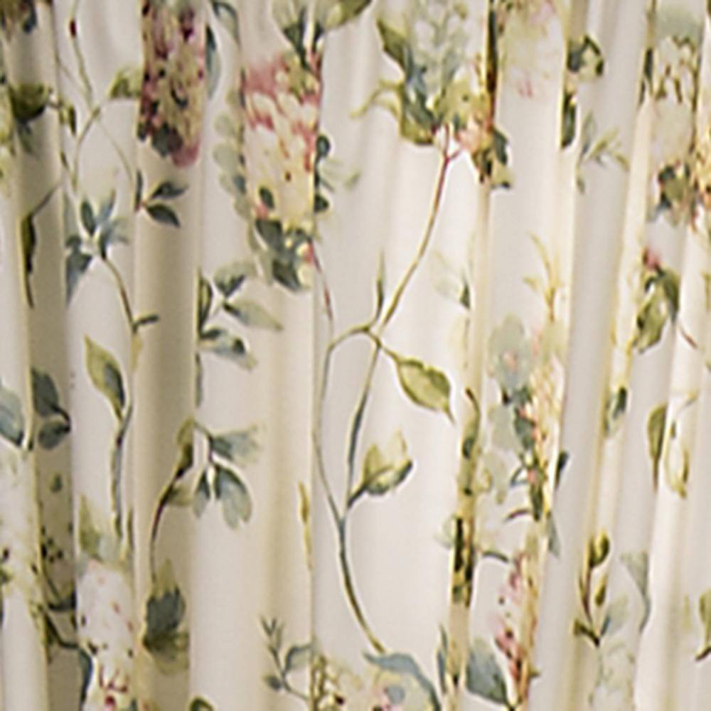 Left. Ellis Curtain - Ellis Curtain Abigail 100% 2-Piece Window Rod Pocket Panel Pairs With 2 Tie Backs 90x84" 90" x 84" Multicolor - Multicolor.