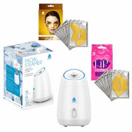 Pursonic - Deluxe Facial Steamer with 6 Soothing Eye Masks & 6 Nourishing Lip Masks - Multicolor