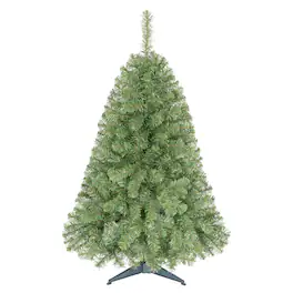 Costway - 1 PCS 4 ft Spruce Fir Christmas Tree with 269 Branch Tips & Folding Metal Stand - Green