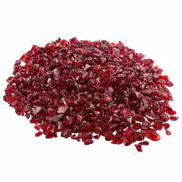 VEVOR - Fire Glass, 10 LBS / 4.5 KG Smokeless & High-Temperature Resistant Fireplace Rocks, 3/4-Inch / 19.05 mm Reflective Glass - Red