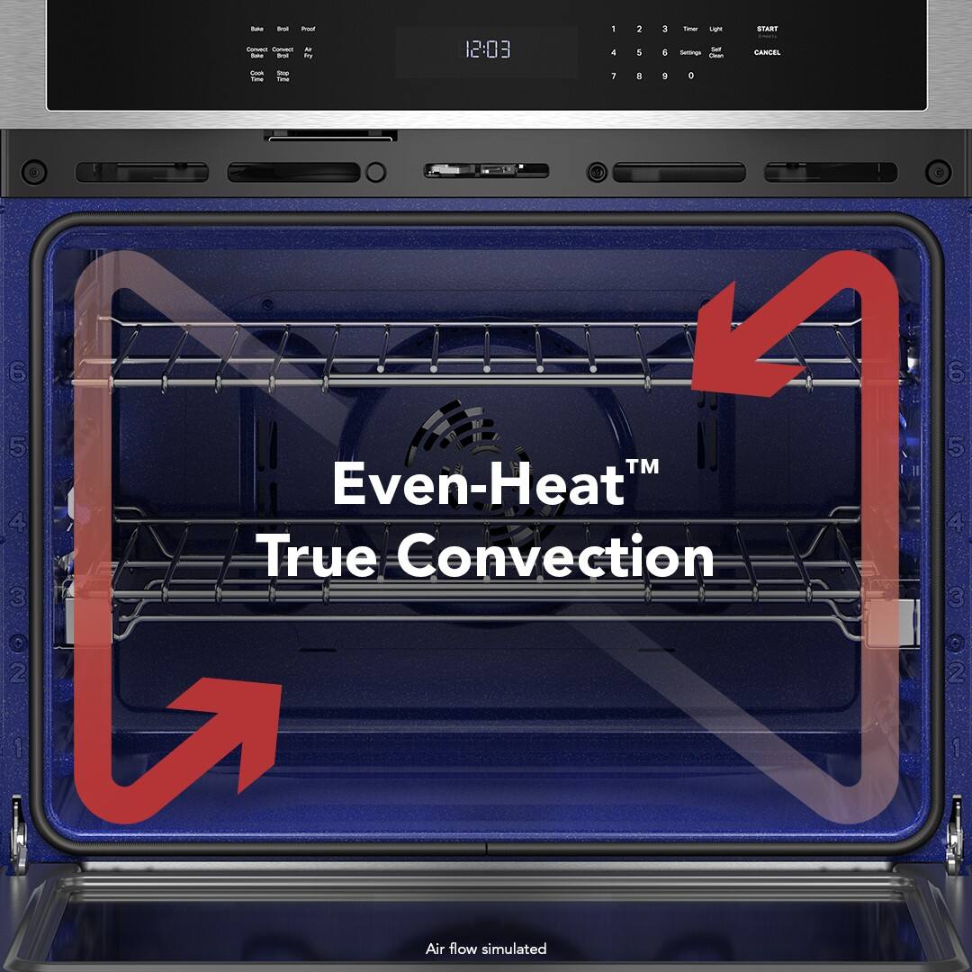Even-Heat™ True Convection  
Air flow simulated